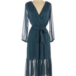 Point Sur (J Crew) Teal Dress